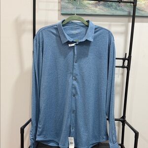 Calvin Klein Casual Blue Button-Down Shirt